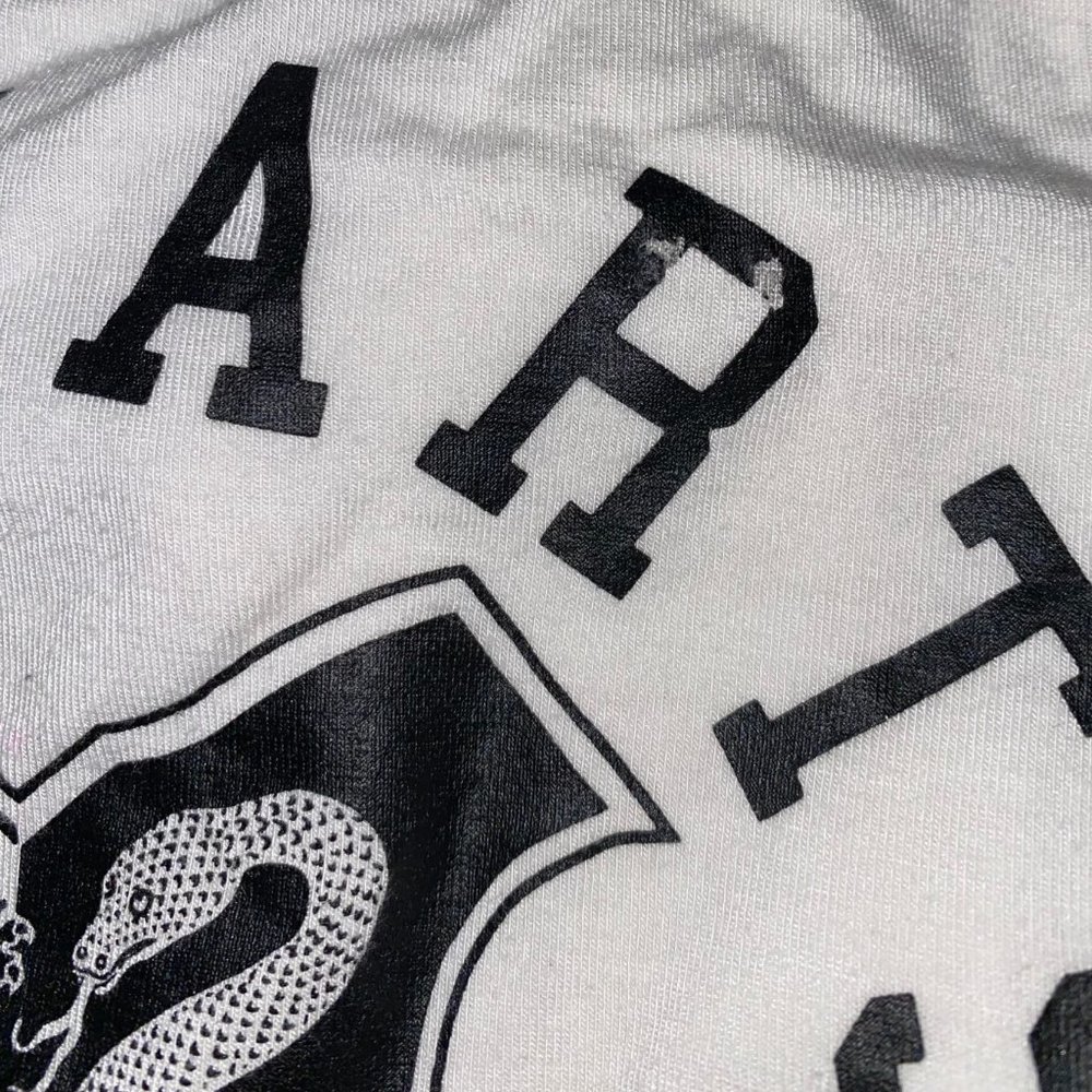 Harry Potter Hogwarts Women's White and Black Half Sleeve Tee Shirt Top Size S - Picture 4 of 5